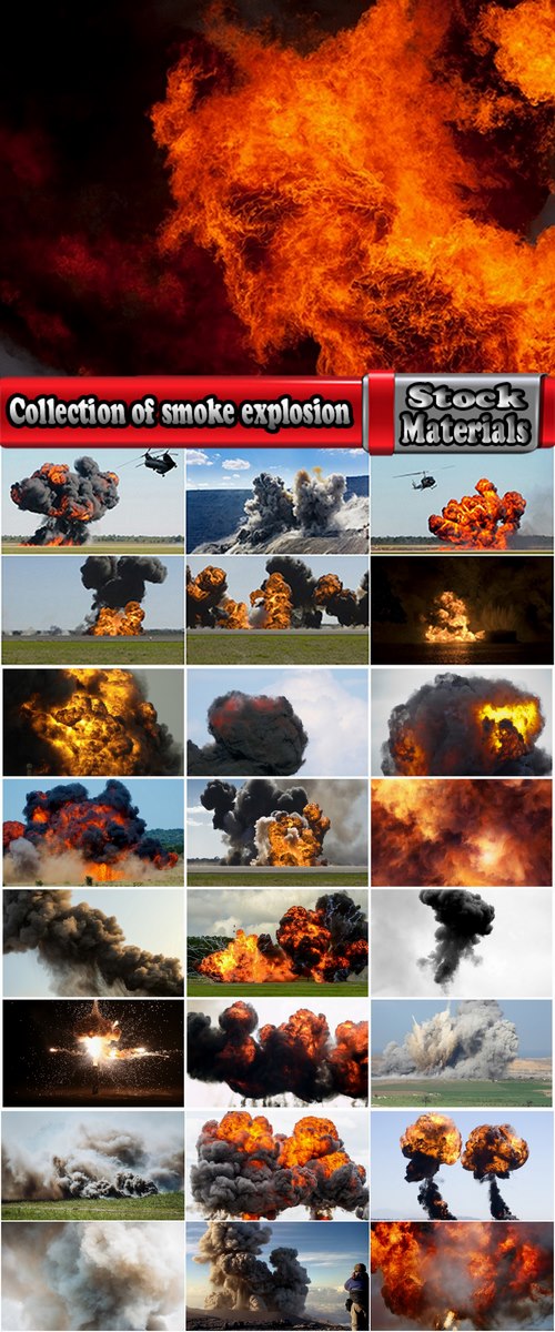 Collection of smoke explosion detonation 25 HQ Jpeg