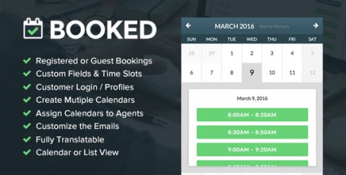 Nulled Booked v1.7.7 - Appointment Booking for WordPress snapshot