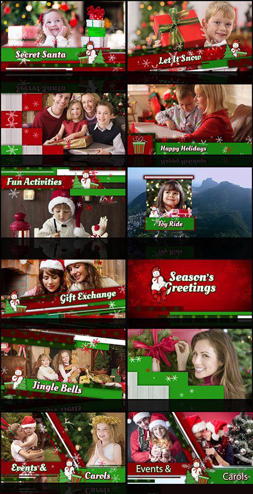 Christmas Holiday Slideshow - Project for After Effects