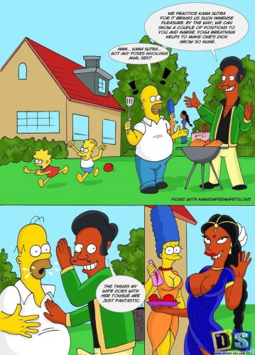 Drawn Sex - Picnic With Nahasapeemapetilons (The Simpsons)