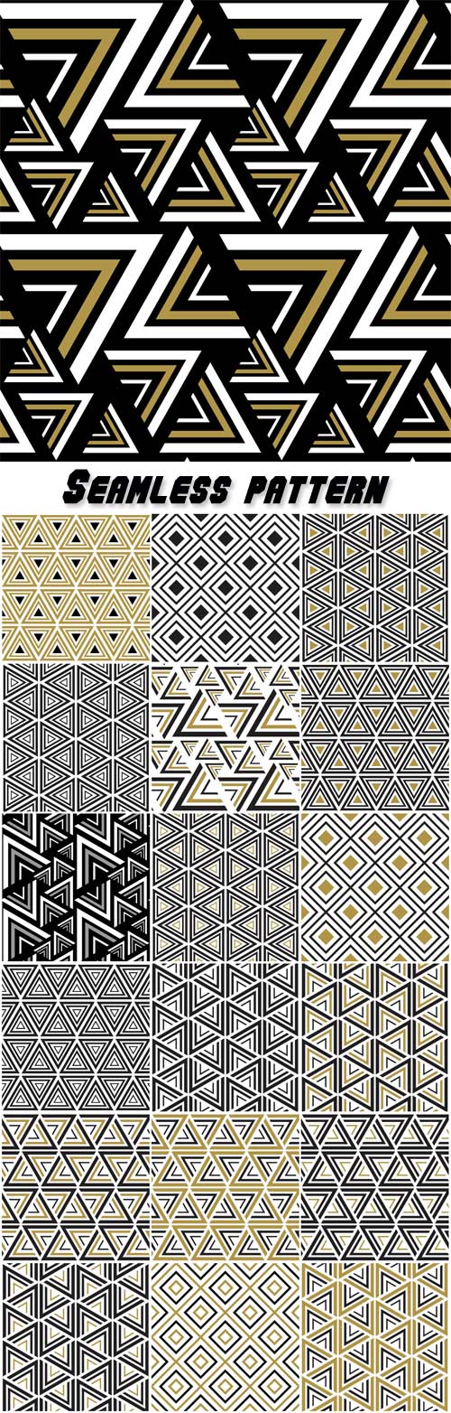 Vector seamless pattern, modern stylish texture